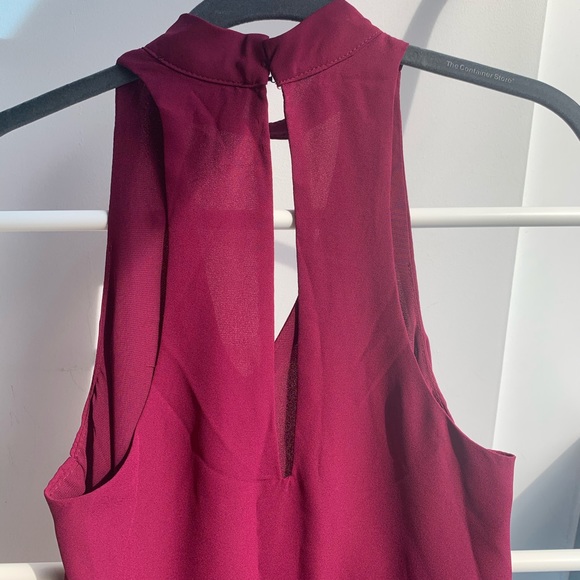 NWT Lulu’s Magenta Keyhole Swing Dress Size XS - Picture 6 of 6